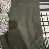 شلوار کارگو سبز و کرمی