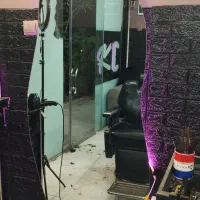 آینه قدی بک لایت بنفش