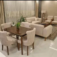 مبل دسته چوبی مینی|مبلمان خانگی و میز عسلی|تالش, هشتپر|دیوار