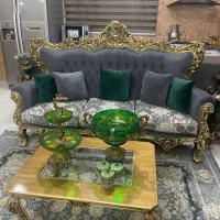 مبل کل ورق با چوب گرجستان ومیزناهارخوری