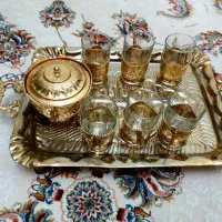 سینی و انگاره قدیمی برنجی سنگین و انتیک|کلکسیون اشیاء عتیقه|تهران, وردآورد|دیوار