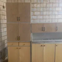 کابینت همراه با سینگ ظرفشویی و آب چکان یکجا