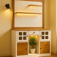 کافی بار یا مینی بار و ویترین MDF مینیمال|بوفه، ویترین، کنسول|تهران, یافتآباد|دیوار