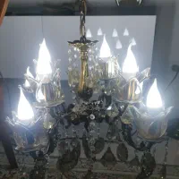 لوستر برنز 8شاخه|لوستر و چراغ آویز|قدس, شهر‌قدس|دیوار