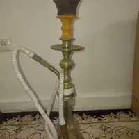 قلیان برنجی|کلکسیون اشیاء عتیقه|تهران, امامزاده حسن(ع)|دیوار