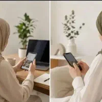 درآمد با گوشی در خانه
