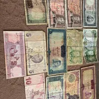 تعداد ۱۳ عدد اسکناس شاهی قدیمی کلکسیونی