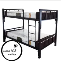 تخت خواب دوطبقه فلزی خوابگاهی فنس( آرکا صنعت)|تخت و سرویس خواب|مشهد, شهید آوینی|دیوار