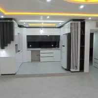 کابینت ساده وپله ای/ کابینت تمام چوب جنس مرغوب 990