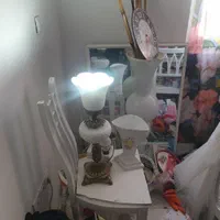 آباژر چراغ خواب آنتیک سنگ برنز بلور|چراغ خواب و آباژور|تهران, نیاوران|دیوار