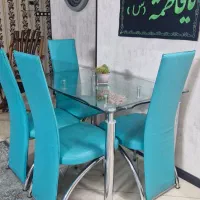 میز غذاخوری ۴ نفری استیل|میز و صندلی غذاخوری|مشهد, کلاهدوز|دیوار