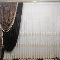 پرده سالن مناسب درگاه 5 متری