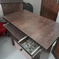 میزتحریر کتابخانه دکور درحدنو قهوه ای ۴ طبقه|میز تحریر و کامپیوتر|تهران, نارمک جنوبی|دیوار