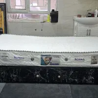 تخت یک نفره  فلزی با خوش خواب