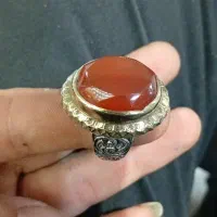 انگشتر نقره یمنی تراش قواره بزرگ