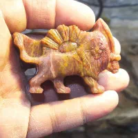 گوهرتراشی پیکرتراشی سنگ عقیق راف گردنبند مجسمه
