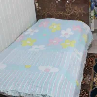 دو عدد تخت خواب تک نفره ام دی اف و کتابخانه ست