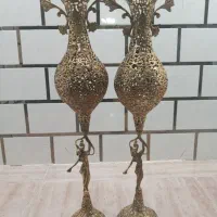 ۲ عدد گلدان برنز اصل