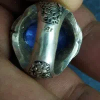 انگشتر دستساز با نگین آبی|بدلیجات|یزد, |دیوار