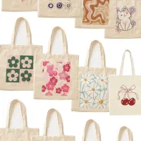 ساک دستی خرید و روزانه به قیمت عمده با نقاشی و...