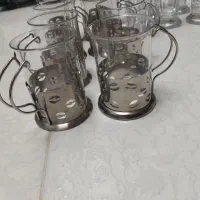 11 عدد استکان پیرکس و یک دست لیوان