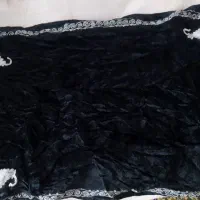 روبالشتی مخمل قدیمی طاووسی رومیزی سجاده قدیمی|صنایع دستی و سایر لوازم تزئینی|بیرجند, |دیوار