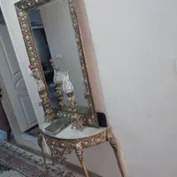 آئینه و کنسول و شمعدان برنز|مبلمان خانگی و میز عسلی|تبریز, |دیوار