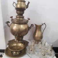 سماور برنجی ذغالی