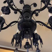 لوستر باکارات شیشه ای|لوستر و چراغ آویز|ری, دولت‌آباد|دیوار