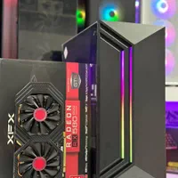 کیس گیمینگ RX580پردازنده i310100F کیسRGB
