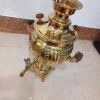 فروش سماور ذغالی طلایی