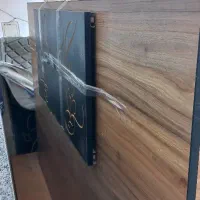 کمدلباس وتخت دونفره همراه دوپاتختی سالم|تخت و سرویس خواب|قم, نیروگاه|دیوار