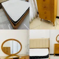 سرویس کامل تخت خواب شاهانه همراه باتشک دونفره
