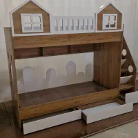 تخت دوطبقه مدل خانه 2|تخت و سرویس خواب|اصفهان, بهارستان|دیوار