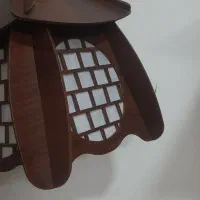 لوستر چوبی اتاق و سقفی راهرو|لوستر و چراغ آویز|گلبهار, شهر جدید گلبهار|دیوار