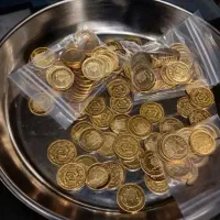 سکه طلا و آبشده امامی نیم ربع