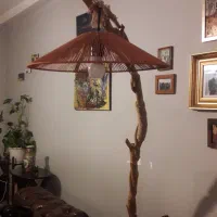 آباژور بلند چوبی