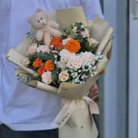 دسته گل مینیمال رز مینیاتوری کد ۱۸۱۷ گلاریس