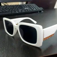 عینک قاب کرم رنگ یو وی  قیمت توافقی