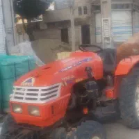 شخم باغ با تراکتور باغی روتیواتور گاو آهن