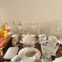 میوه خوری و شیرینی خوری مجلسی و خوشه های انگور|ظروف سرو و پذیرایی|تهران, سهروردی|دیوار