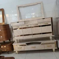 ست میز تلوزیون و آینه و کنسول آینه ای تمام MDF|بوفه، ویترین، کنسول|مرودشت, فاز دوم شهرک فرهنگیان|دیوار