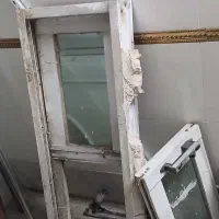 درب سه لنگه کرکره ایی  و دریچه آلومینیومی کشویی