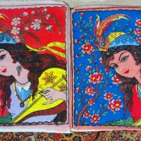 تکه پارچه با چاپ لیلی ۴۰×۴۰