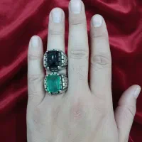 انگشترهای کلکسیونی زمردوآمیتیست