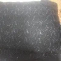 دو قواره پارچه چادری مشکی طرح دار خارجی|لباس|بروجرد, |دیوار