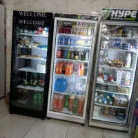 یخچال وجای حبوبات وقفسه چوبی