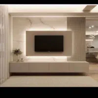 اجرای با کیفیت تی وی وال همراه با جنس