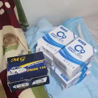 8عدد چراغ هدلایت مارک c9وینر و یک مح شکن پراید 132