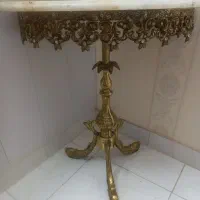 میز تلفن یا زیر سماور دکوری برنزی